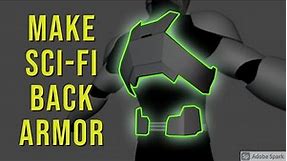 How to Make Sci-Fi Back Armor | Blender | Revised