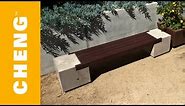 Make a Concrete and Wood Bench with CHENG Outdoor Concrete Mix and 2x4's