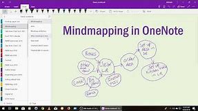 Mindmapping in OneNote
