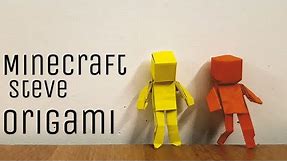 Origami MINECRAFT STEVE | model by Jeremy shafer | Aesthete Origami #tutorial