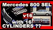 AMAZING mercedes 800 sel with 16 cilinders! What a car!