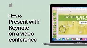 How to present with Keynote on a video conference on your Mac | Apple Support