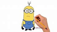 How to Draw a Minion Kevin Step by Step Easy For Kids