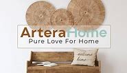 Artera Home Wicker Wall Decor- Set of 3 Oversized Woven Seagrass Wall Plaques, Unique Wall Art for a Bedroom, Living Room, or Office Space