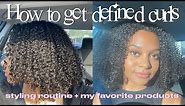 How to get defined curls! The BEST styling routine + hair product recommendations