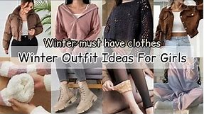 Winter dresses for girls women/Winter outfit ideas for girls/Winter must have essentials/Winter wear