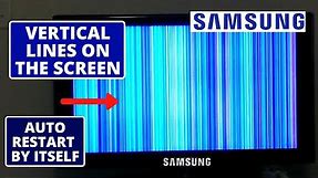 How To Fix SAMSUNG TV Vertical Lines On Screen - Off & On by itself || LED TV Easy Troubleshooting