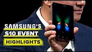 Samsung's S10, Galaxy Fold event highlights