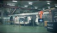 ABB Robotics - 5 axis robot on linear gantry - in action