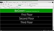 How to Create a Telephone Extension List using Excel- Paperless Office