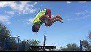 How To Do A Frontflip On A Trampoline For Beginners !