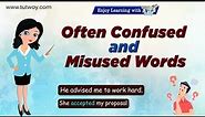 Often Confused and Misused Words | Commonly Confused Words and Misused Words in English Grammar