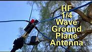 HF 1/4 Wave Ground-Plane Antenna