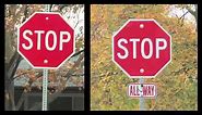 2 Types of STOP SIGNS || Different Types Of Stop Signs || Driving Lesson || New Driver Tips