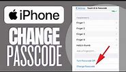 How To Change iPhone Passcode From iCloud