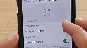 How to Enable / Disable iPhone Unlock With Face ID | iPhone 11 Pro