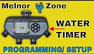 How To Program / Setup: A Melnor 4 zone water timer.