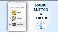 How to make Radio Buttons in Flutter - RadioMenuButton Widget Tutorial