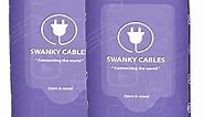 Swanky Cables Screen Cleaner Wipes: Electronic Wipes for Screens - Computer Screen Wipes for Lens, Phone, Tv Screen and Monitor Cleaning - Tech Wipes & Microfiber Cloth (Soft Wipes, 60 Count)