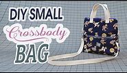 Small Crossbody Bag DIY | Beginner cross body bag pattern | Sewing tutorials