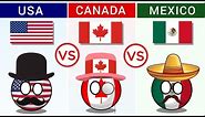 USA vs Canada vs Mexico - Country Comparison