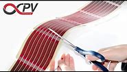 infinityPV foil - printed organic solar cells - cutting & electrical contacting DIY