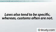 Difference Between Laws and Customs