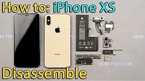 iPhone XS disassembling and back cover replacement