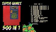 Super Games 500 in 1 (NES/Famicom) - Gameplay Showcase