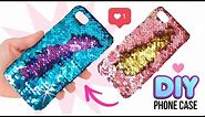 DIY Amazing VIRAL Color-Changing Phone Case!! DIY Mermaid Sequin Phone Case!