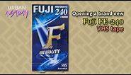 Opening a brand new Fuji FE-240 VHS tape (full video) 📼