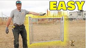 How To Hang A Chain Link Gate EASILY