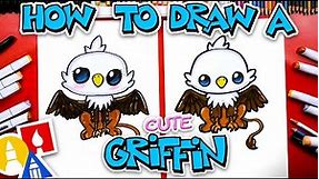 How To Draw A Cute Cartoon Griffin
