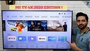 Mi TV 4X (2020) 55" 4K UHD Smart TV - Unboxing & First Impressions !
