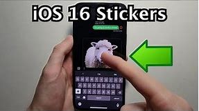 iOS 16 How to Make Stickers - iPhone 13