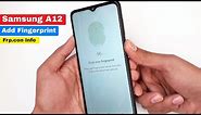 How to Set Up Fingerprint Sensor on Samsung Galaxy A12 (SM-A125F)/ Samsung A12 Side Fingerprint Add
