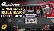 Quadratec Winch Ready Bull Bar Front Bumper for 97-06 Jeep Wrangler TJ