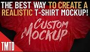 The Best Way to Make a Realistic T Shirt Mockup in Photoshop