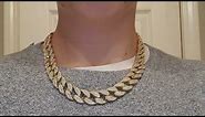 20$ Cuban Link Chain From Amazon Review! (Is It Worth It) **BEST QUALITY EVER**