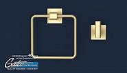 Gatco Elevate Towel Ring in Brushed Brass 4062