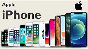 Evolution of iPhone from 2007 to 2021