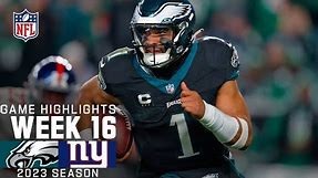 New York Giants vs. Philadelphia Eagles Game Highlights | NFL 2023 Week 16