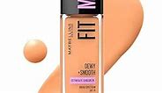 Maybelline Fit Me Dewy + Smooth Liquid Foundation Makeup, Soft Honey, 1 Count (Packaging May Vary)