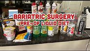 Bariatric Surgery Liquid Diet | Gastric Bypass | Pre-Op