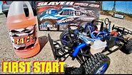 Traxxas Slayer Pro 4x4 - 50 MPH Nitro SCT On a REVO Chassis - Unboxing, Break in, Overview.