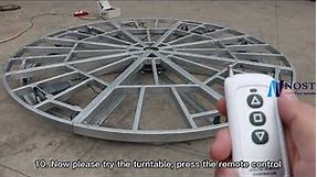 How to install a car turntable? Car turntable installation from Nostec