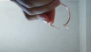 How to open/close the hoop earrings with latch back closure?