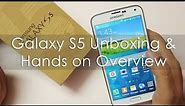 Samsung Galaxy S5 Octa Core Unboxing & Hands on Overview