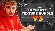 Ultimate Texture Bundle V3 (Collage Pack, Paper Effects & Transitions, Printer Paper Overlays)