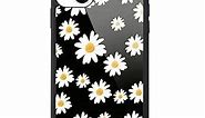 MAYCARI Daisy Flower Phone Case for iPhone 7/8/se 2020, Cute Pattern Design Hard Back Case with Soft TPU Bumper for Girls Children Boys Protective Phone Case for iPhone 7/8/se 2020